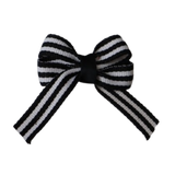 Baby and Toddler non slip hair clips - navy blue white stripes Pinkberry Kisses Hair Bows hair clip set