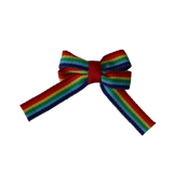 Baby and Toddler non slip hair clips - rainbow stripes Pinkberry Kisses Hair Bows hair clip set
