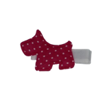 Embellished Non Slip Hair Clip - Pink Spotty Scotty Dog Non Slip Clip Pinkberry Kisses Hair Accessories Baby Toddler Girl Hair Clip