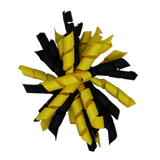 School Hair Accessories - School Korker Non Slip Hair Clip Girl Toddler - Pinkberry Kisses Daffodil Yellow Black