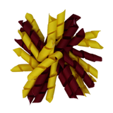 School Hair Accessories - School Korker Non Slip Hair Clip Girl Toddler - Pinkberry Kisses Burgundy Daffodil Yellow