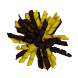 School Hair Accessories - School Korker Non Slip Hair Clip Girl Toddler - Pinkberry Kisses Daffodil Yellow Brown