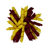 School Hair Accessories - School Korker Non Slip Hair Clip Girl Toddler - Pinkberry Kisses Daffodil Yellow Burgundy