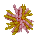 School Hair Accessories - School Korker Non Slip Hair Clip Girl Toddler - Pinkberry Kisses Daffodil Yellow Light Pink