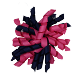 School Hair Accessories - School Korker Non Slip Hair Clip Girl Toddler - Pinkberry Kisses Navy Blue Hot Pink