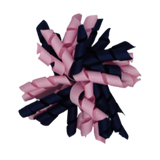 School Hair Accessories - School Korker Non Slip Hair Clip Girl Toddler - Pinkberry Kisses Navy Blue Light Pink