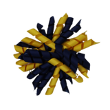 School Hair Accessories - School Korker Non Slip Hair Clip Girl Toddler - Pinkberry Kisses Navy Blue Mazie Yellow