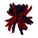 School Hair Accessories - School Korker Non Slip Hair Clip Girl Toddler - Pinkberry Kisses Red Navy Blue