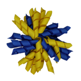 School Hair Accessories - School Korker Non Slip Hair Clip Girl Toddler - Pinkberry Kisses Daffodil Yellow Royal Blue