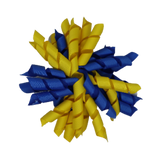 School Hair Accessories - School Korker Non Slip Hair Clip Girl Toddler - Pinkberry Kisses Royal Blue Daffodil Yellow