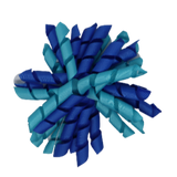 Slip Hair Clip Girl Toddler - Pinkberry Kisses Royal Blue Misty Turquoise