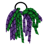 School Hair Accessories Short Curly Ponytail Streamer Girls Hair Tie Korker Pinkberry Kisses Grape Emerald Green
