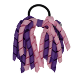 School Hair Accessories Short Curly Ponytail Streamer Girls Hair Tie Korker Pinkberry Kisses Grape Light Pink