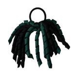 School Hair Accessories Short Curly Ponytail Streamer Girls Hair Tie Black Hunter Green Pinkberry Kisses