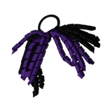 School Hair Accessories Short Curly Ponytail Streamer Girls Hair Tie Pinkberry Kisses Pinkberry Kisses Purple Black