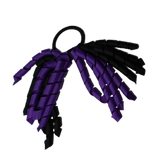 School Hair Accessories Short Curly Ponytail Streamer Girls Hair Tie Black Purple Pinkberry Kisses