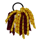 School Hair Accessories Short Curly Ponytail Streamer Girls Hair Tie Korker Pinkberry Kisses Burgundy Mazie Yellow