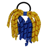School Hair Accessories Short Curly Ponytail Streamer Girls Hair Tie Pinkberry Kisses Royal Blue Maize Yellow