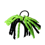 School Hair Accessories Short Curly Ponytail Streamer Girls Hair Tie Korker Pinkberry Kisses Key Lime Black