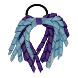 School Hair Accessories Short Curly Ponytail Streamer Girls Hair Tie Korker Pinkberry Kisses Light Blue Grape