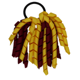School Hair Accessories Short Curly Ponytail Streamer Girls Hair Tie Korker Pinkberry Kisses Mazie Yellow Burgundy