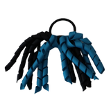 School Hair Accessories Short Curly Ponytail Streamer Girls Hair Tie Korker Pinkberry Kisses Methyl Blue Black