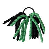 School Hair Accessories Short Curly Ponytail Streamer Girls Hair Tie Korker Pinkberry Kisses Mint Green Black