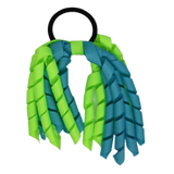 School Hair Accessories Short Curly Ponytail Streamer Girls Hair Tie Korker Pinkberry Kisses Misty Turquoise Key Lime