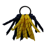 School Hair Accessories Short Curly Ponytail Streamer Girls Hair Tie Pinkberry Kisses Navy Blue Daffodil Yellow