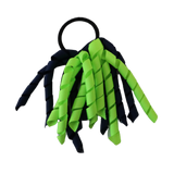 School Hair Accessories Short Curly Ponytail Streamer Girls Hair Tie Pinkberry Kisses Navy Blue Key Lime