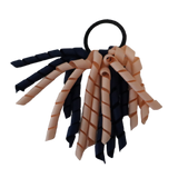 School Hair Accessories Short Curly Ponytail Streamer Girls Hair Tie Korker Pinkberry Kisses Peach Navy Blue
