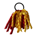 School Hair Accessories Short Curly Ponytail Streamer Girls Hair Tie Pinkberry Kisses Red Mazie yellow