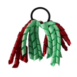 School Hair Accessories Short Curly Ponytail Streamer Girls Hair Tie Korker Pinkberry Kisses Mint Green Red