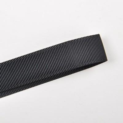 Black 16mm (5/8) Plain Grosgrain Ribbon by the meter Pinkberry Kisses 