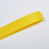 Daffodil Yellow 22mm (7/8) Plain Grosgrain Ribbon by the meter Pinkberry Kisses