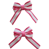 Baby and Toddler non slip hair clips - white and pink Pair Non Slip Hair Clip Pinkberry Kisses Baby Toddler Hair Clip Set
