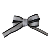 Baby and Toddler non slip hair clips - White and Black