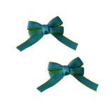 Baby and Toddler non slip hair clips - Blue and Green Non Slip Hair Clip Pinkberry Kisses Baby Toddler Hair Clip Pair of Hair Clips