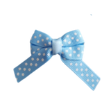 Baby and Toddler non slip hair clips - blue polka dot