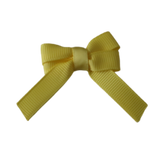 Baby and Toddler non slip hair clips - Baby Hair Bow Pinkberry Kisses Lemon Yellow 