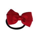 Cherish Plain Colour Hair Bow School Uniform School Hair Accessories Hair Bow 6.5cm Red - Pinkberry Kisses 