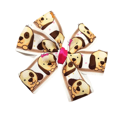 Chica Hair Bow Clip - Hair Accessories pinkberry kisses Puppies