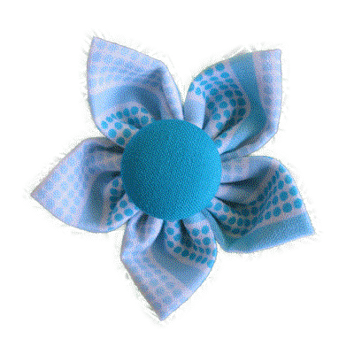Kanzashi fabric flower - Kelly