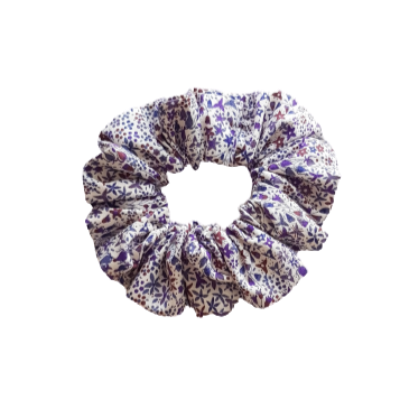 Liberty of London - Purple Floral Scrunchie Hair Accessories Pinkberry Kisses