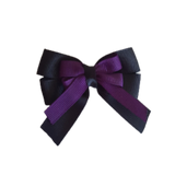 amore bow double layer colour school uniform hair clip school hair accessories hair bow baby girl pinkberry kisses black Plum