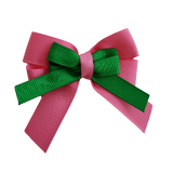 amore bow double layer colour school uniform hair clip school hair accessories Non Slip Hair Clip hair bow baby girl pinkberry kisses Hot Pink  Emerald Green