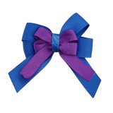 amore bow double layer colour school uniform hair clip school hair accessories Non Slip Hair Clip hair bow baby girl pinkberry kisses Royal Blue Purple