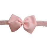 Baby and Toddler Soft Headband - Cherish Bow Large  Pinkberry Kisses Baby Headband Soft Headband Light Pink