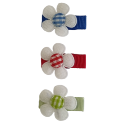 Baby Hair Clip - Bright Daisy Set (2 colour options) Non Slip Hair Clip Pinkberry Kisses Baby and Toddler Hair Clip Set 