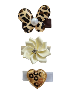 Baby Non Slip Hair Clip Set - Golden Baby Set Baby hair accessories Pinkberry Kisses